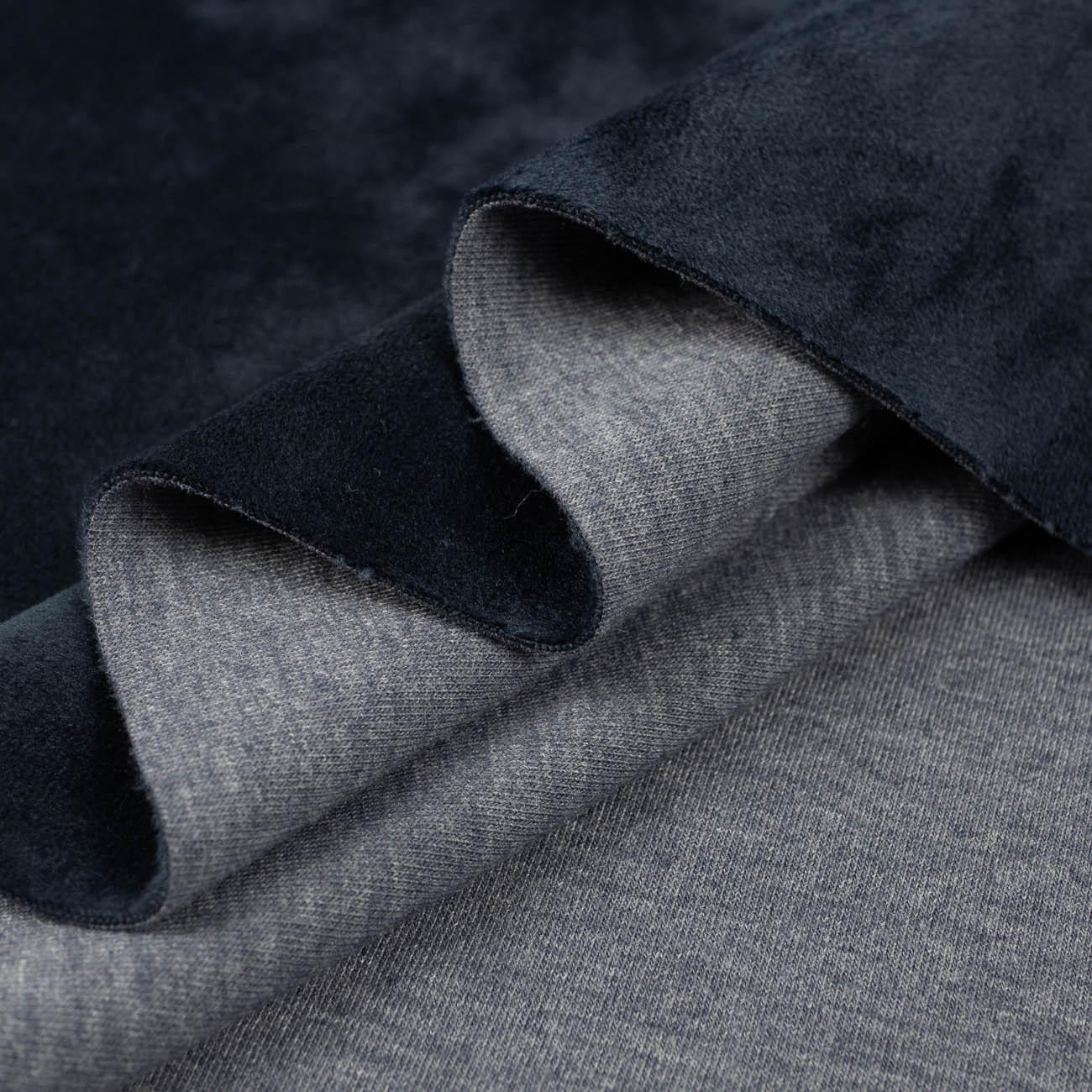 NAVY - Doppelseitiger Velvetsweat
