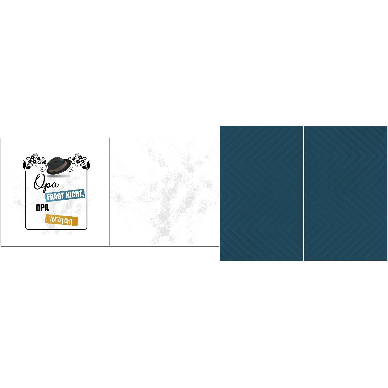 DEKO-KOPFKISSEN - Opa fragt nicht, Opa versteht / hut