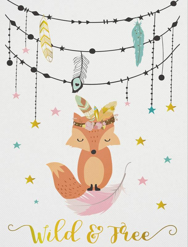 PARTY (WILD & FREE) - Paneel Wasserabweisende Webware