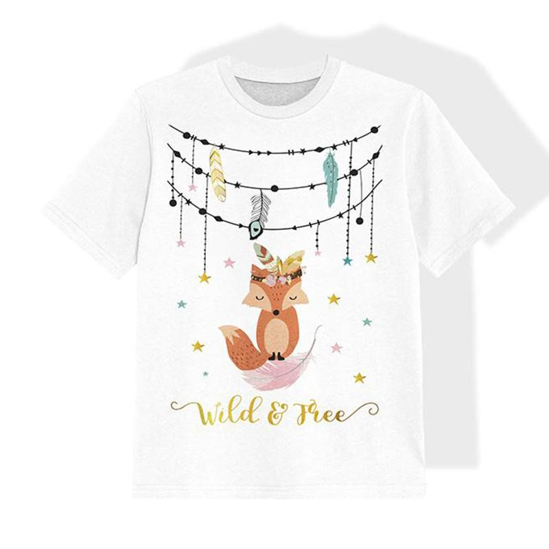 KINDER T-SHIRT- PARTY (WILD & FREE) - Single Jersey