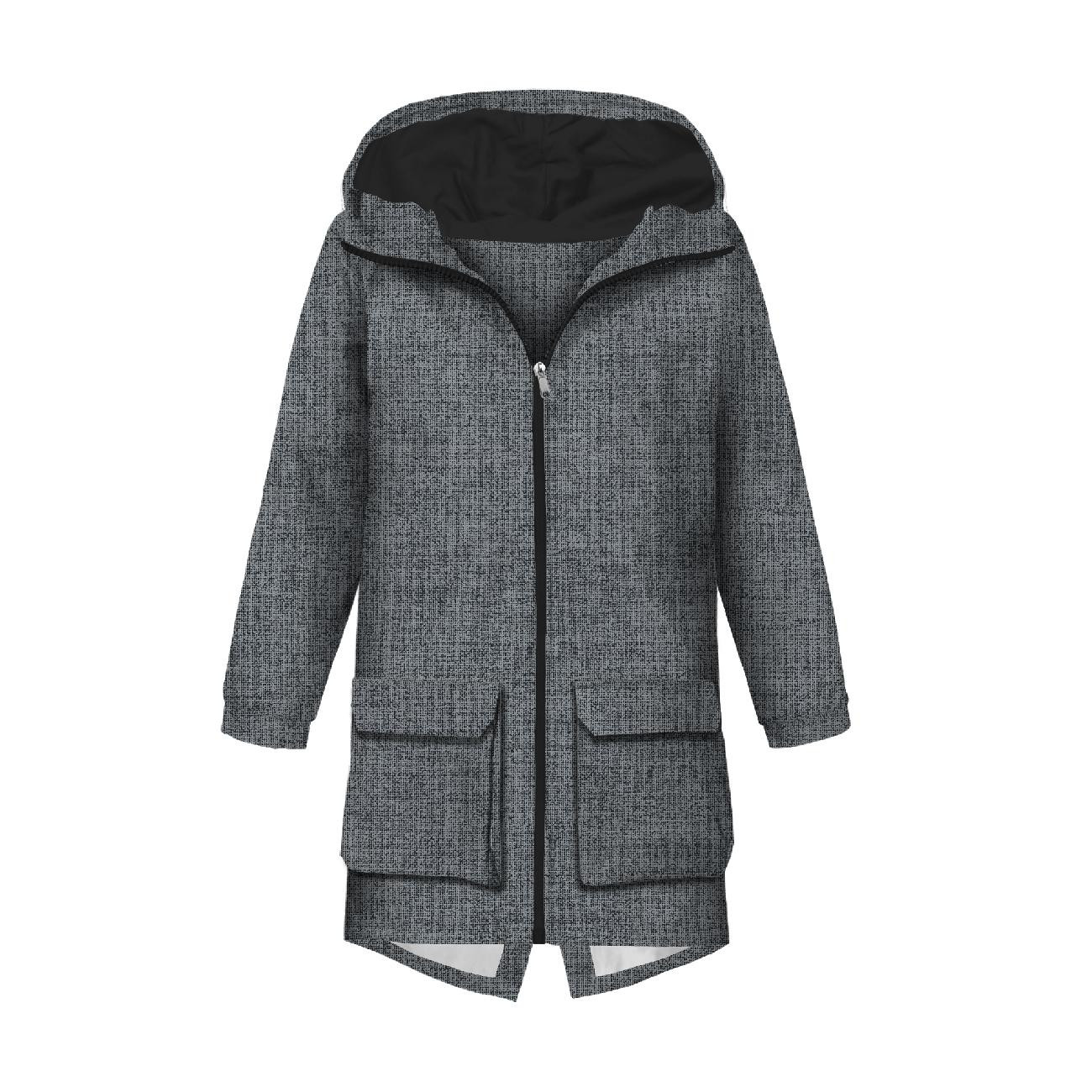 HERRENPARKA (TOM) - LEINEN / grau - Nähset
