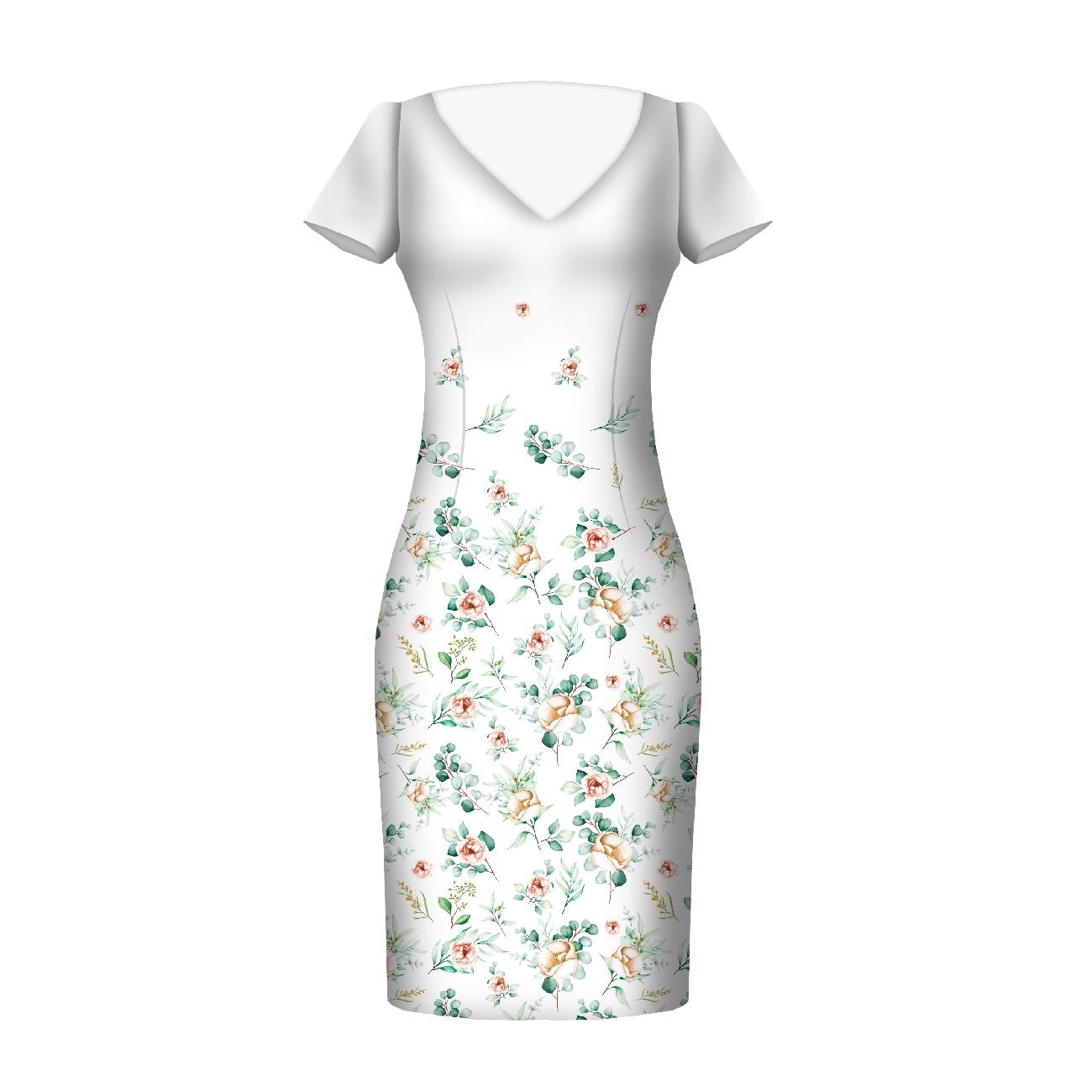 ROSEN UND BLÄTTER MS. 2 - Kleid-Panel