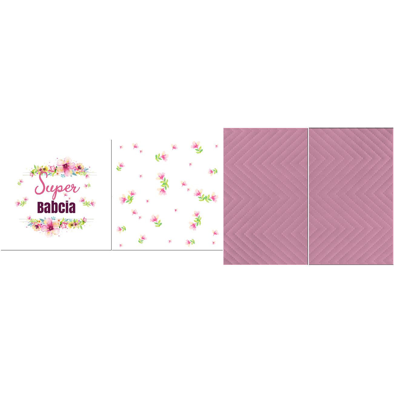 DEKO-KOPFKISSEN - SUPER BABCIA / rosa