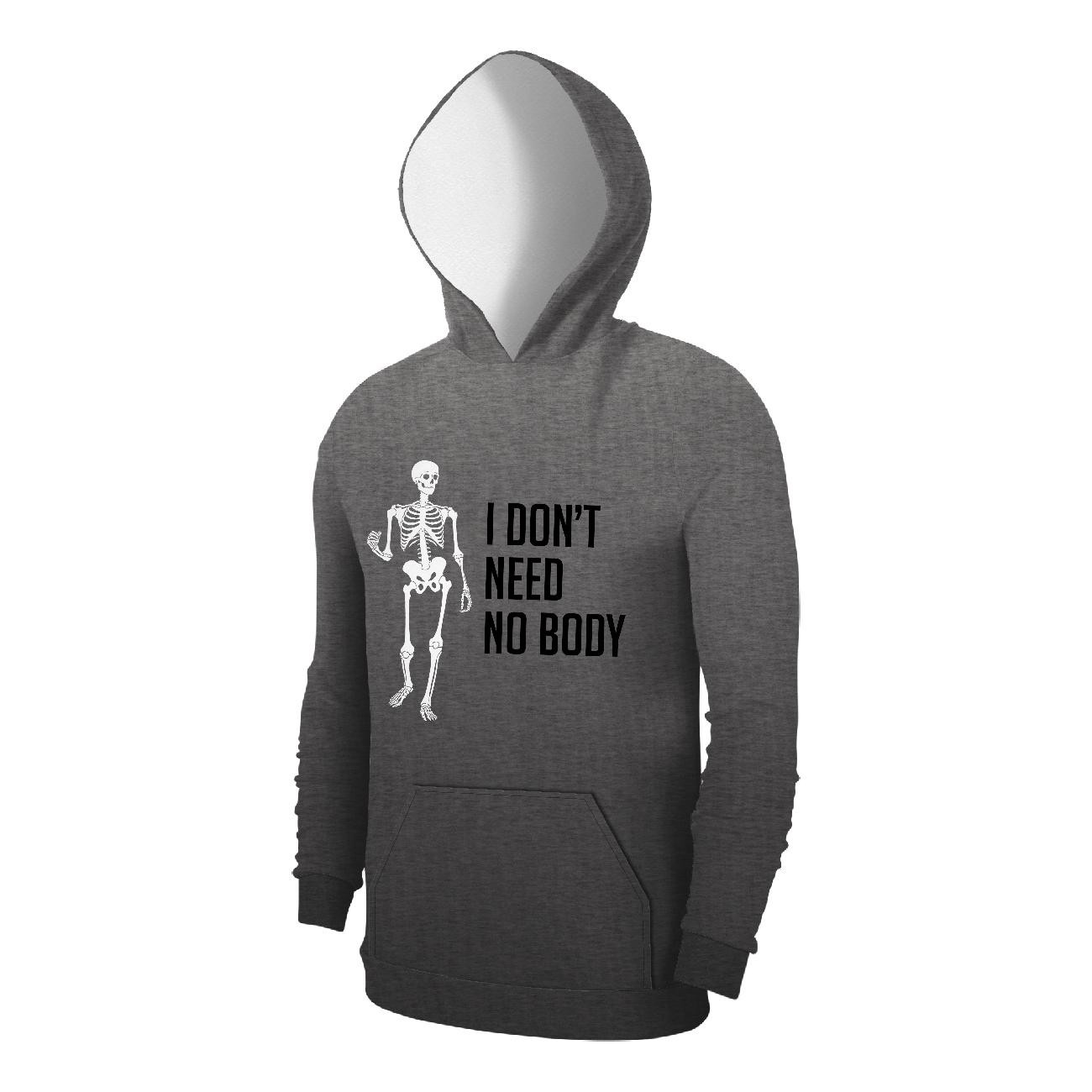 HERREN HOODIE (COLORADO) - I DON'T NEED NO BODY - Nähset