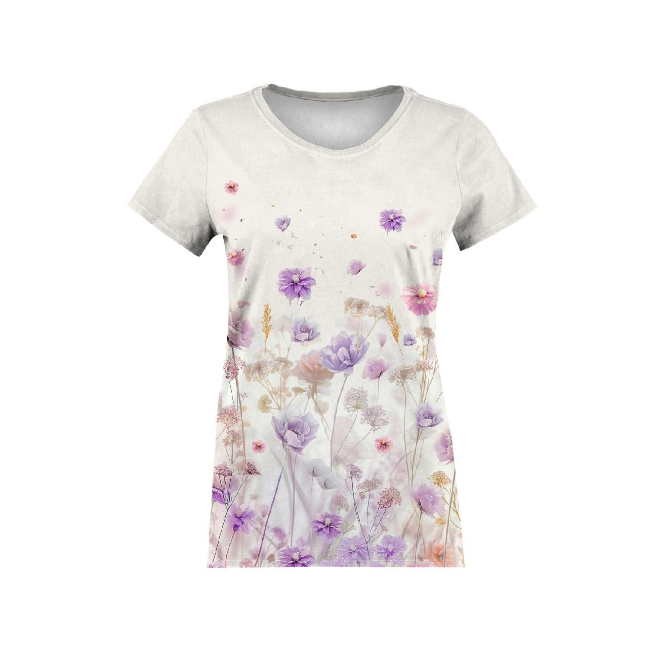 DAMEN T-SHIRT - FLOWERS wz.10 - Nähset