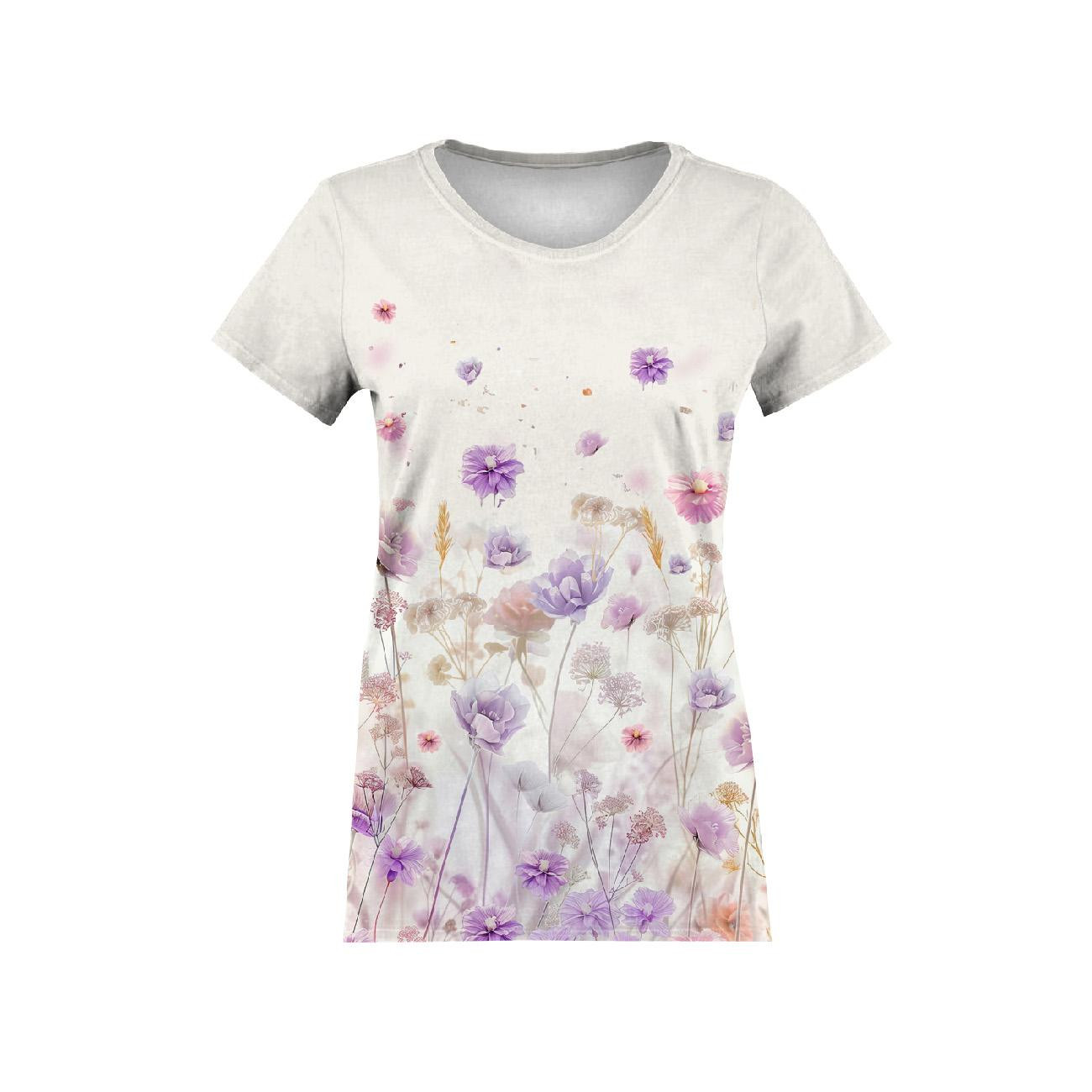 DAMEN T-SHIRT (L) - FLOWERS wz.10 - Nähset