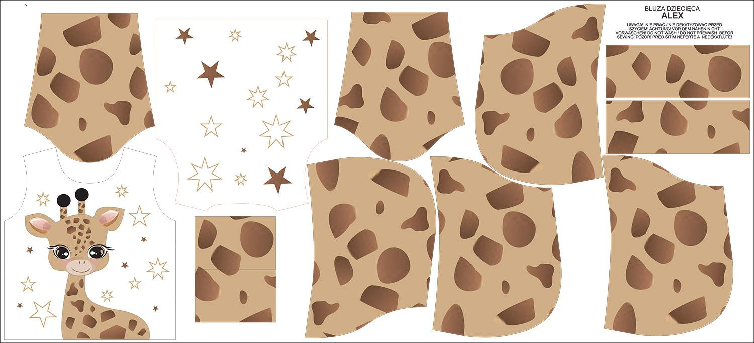 KINDER HOODIE (ALEX) - GIRAFFE SUSIE - Nähset