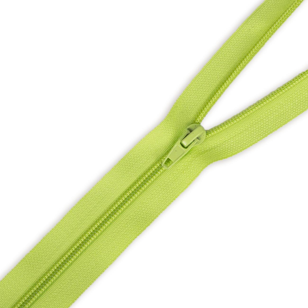 Spiral-Reißverschluss 55cm teilbar - hellgrün (BP)