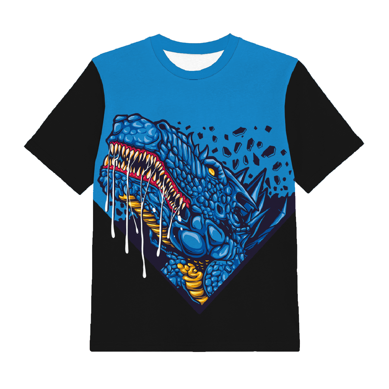 2-PACK - KINDER T-SHIRT - BLUE DRAGON - Nähset