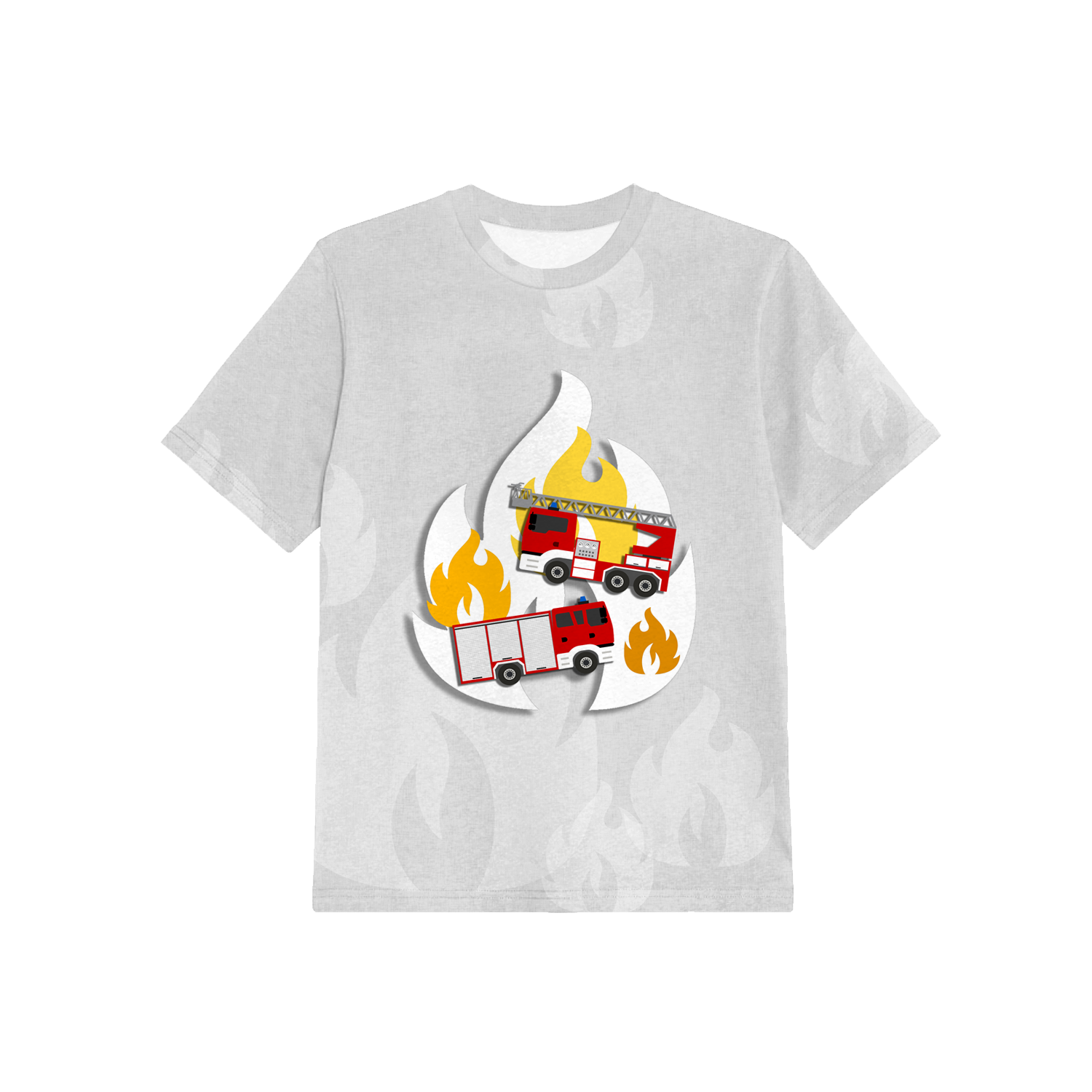 2-PACK - KINDER T-SHIRT  - FEUERWEHRMANN - Nähset