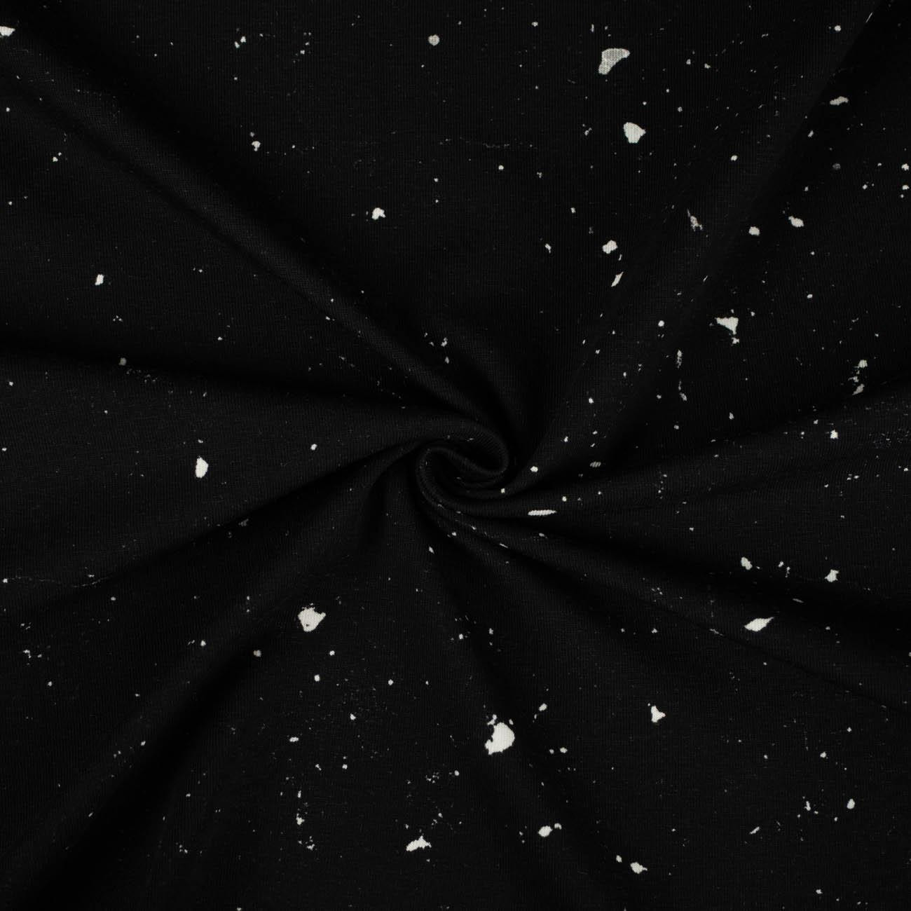 BETON / schwarz - Single Jersey Sommersweat