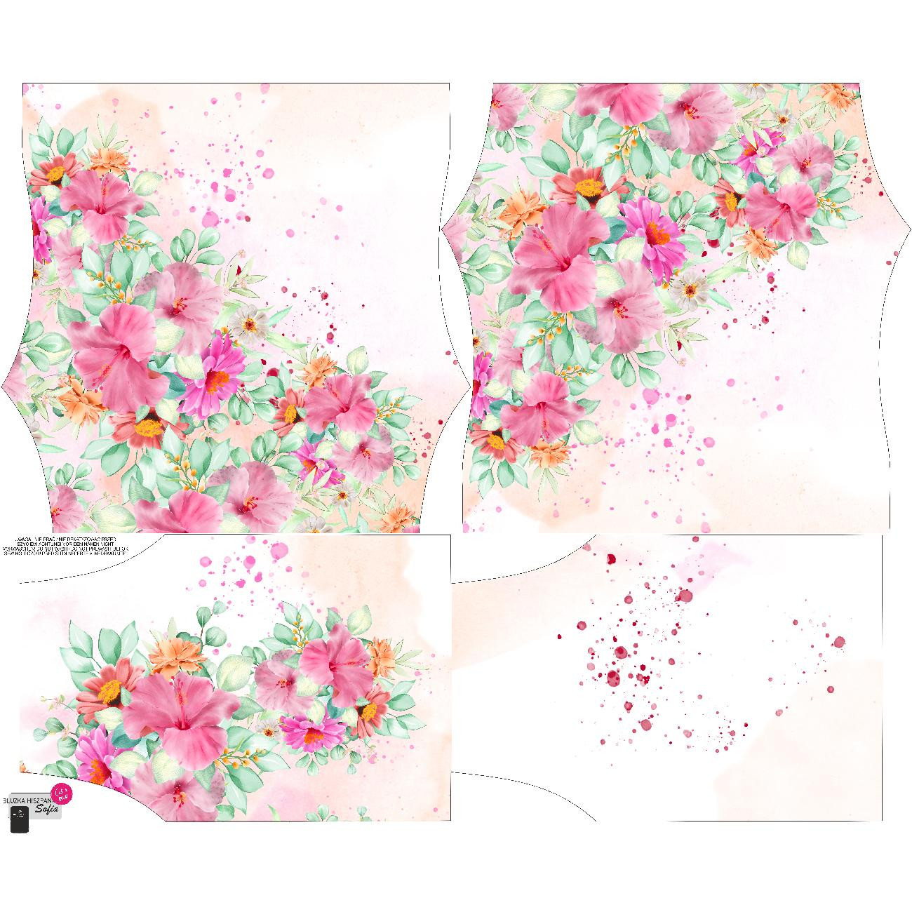 Carmenausschnitt Bluse (SOFIA) - STOCKROSEN M. 2 - Nähset 