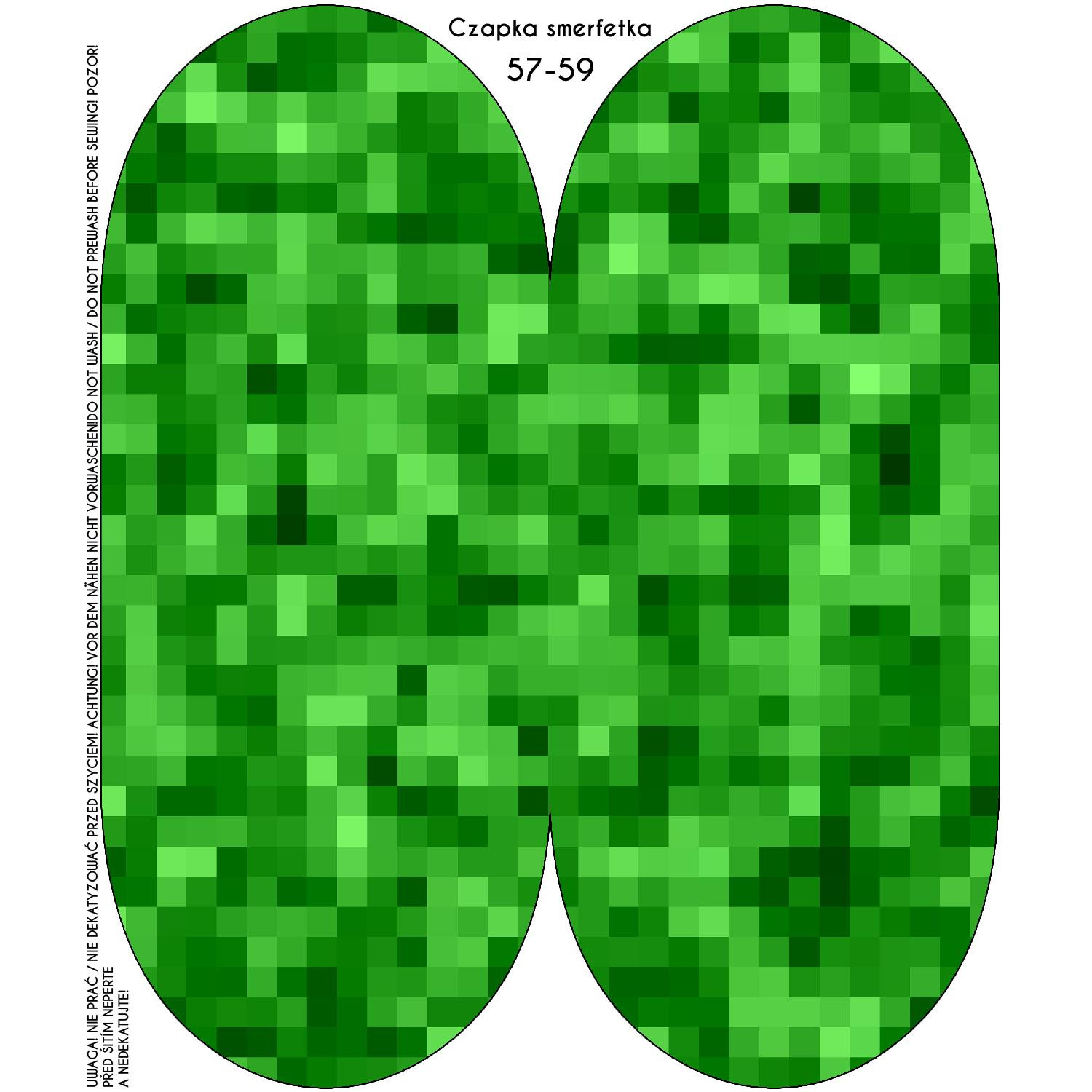 "Beanie" Mütze - PIXEL MS.2 / grün / Größe nach Wahl