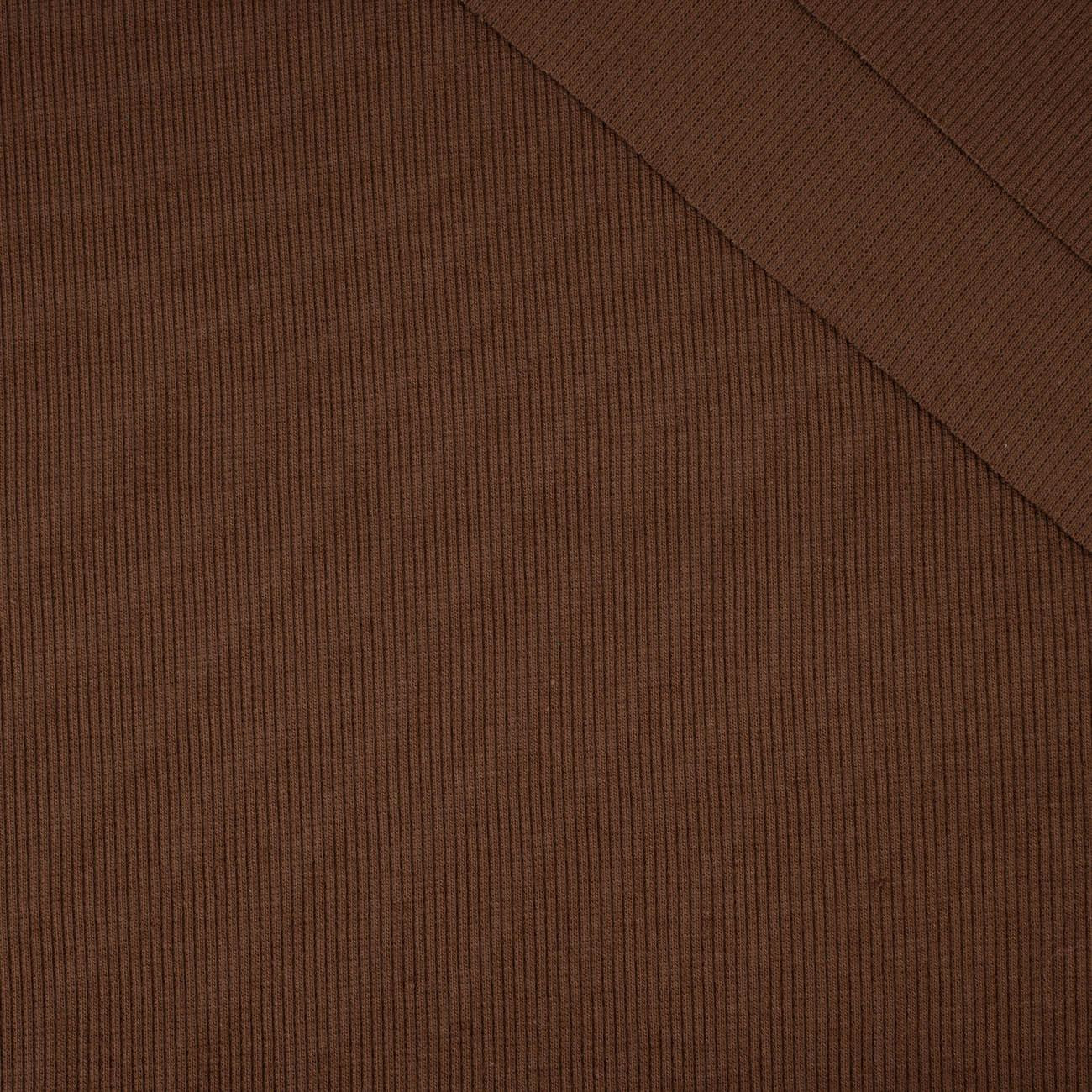 D-135 SCHOKOLADENFARBE - Strickware gerippt