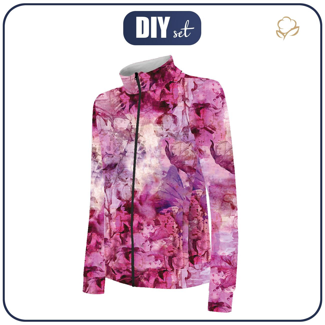 “MAX” KINDER TRAININGSJACKE - PINK PARADISE MS. 3 - Maschenware mit kurzem Flor