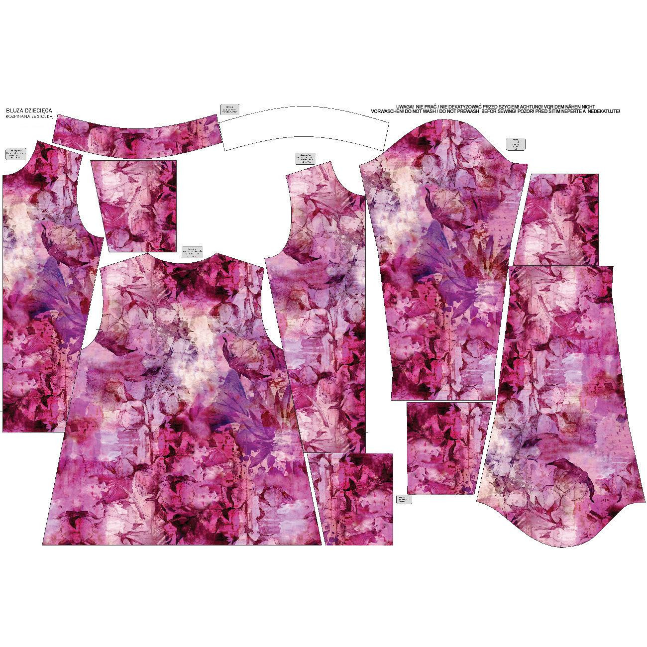 “MAX” KINDER TRAININGSJACKE - PINK PARADISE MS. 3 - Maschenware mit kurzem Flor