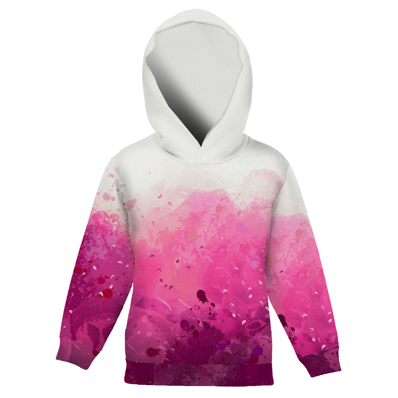 KINDER HOODIE (ALEX) - KLECKSE (fuchsie) - Nähset