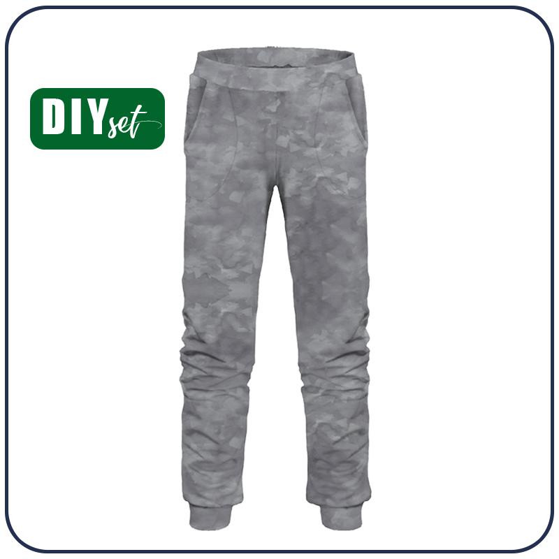 KINDER-JOGGINGHOSE (LYON) - CAMOUFLAGE m. 2 (grau) - Sommersweat