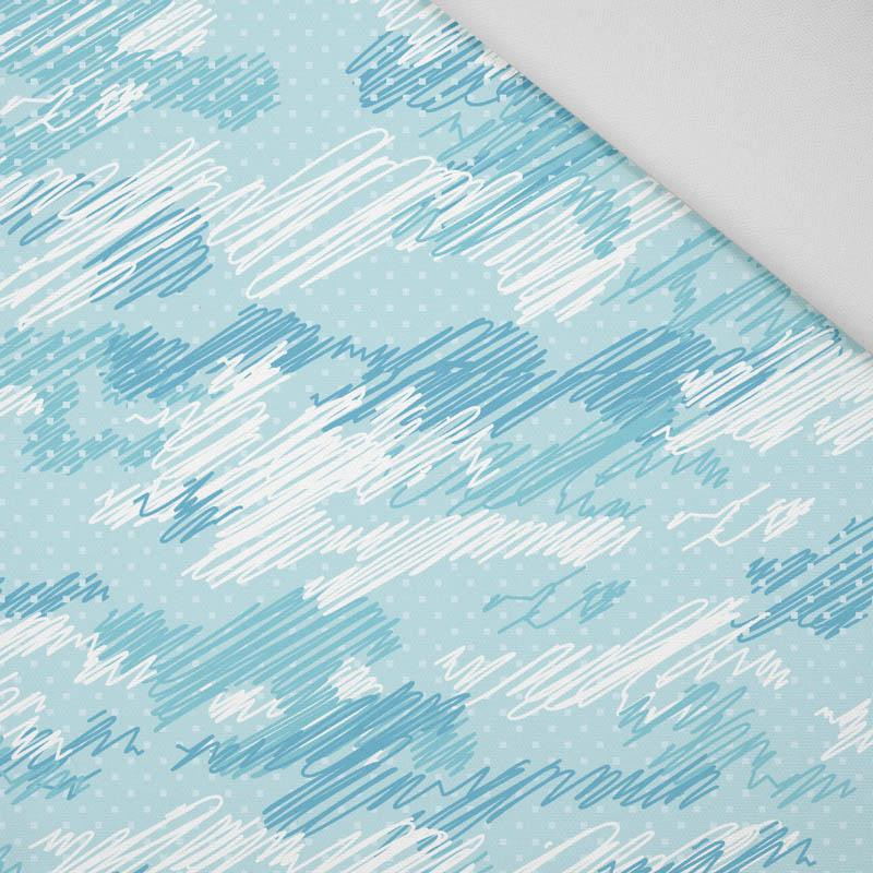 CAMOUFLAGE - Kritzelei / hellblau - HOME DECOR PREMIUM Webware