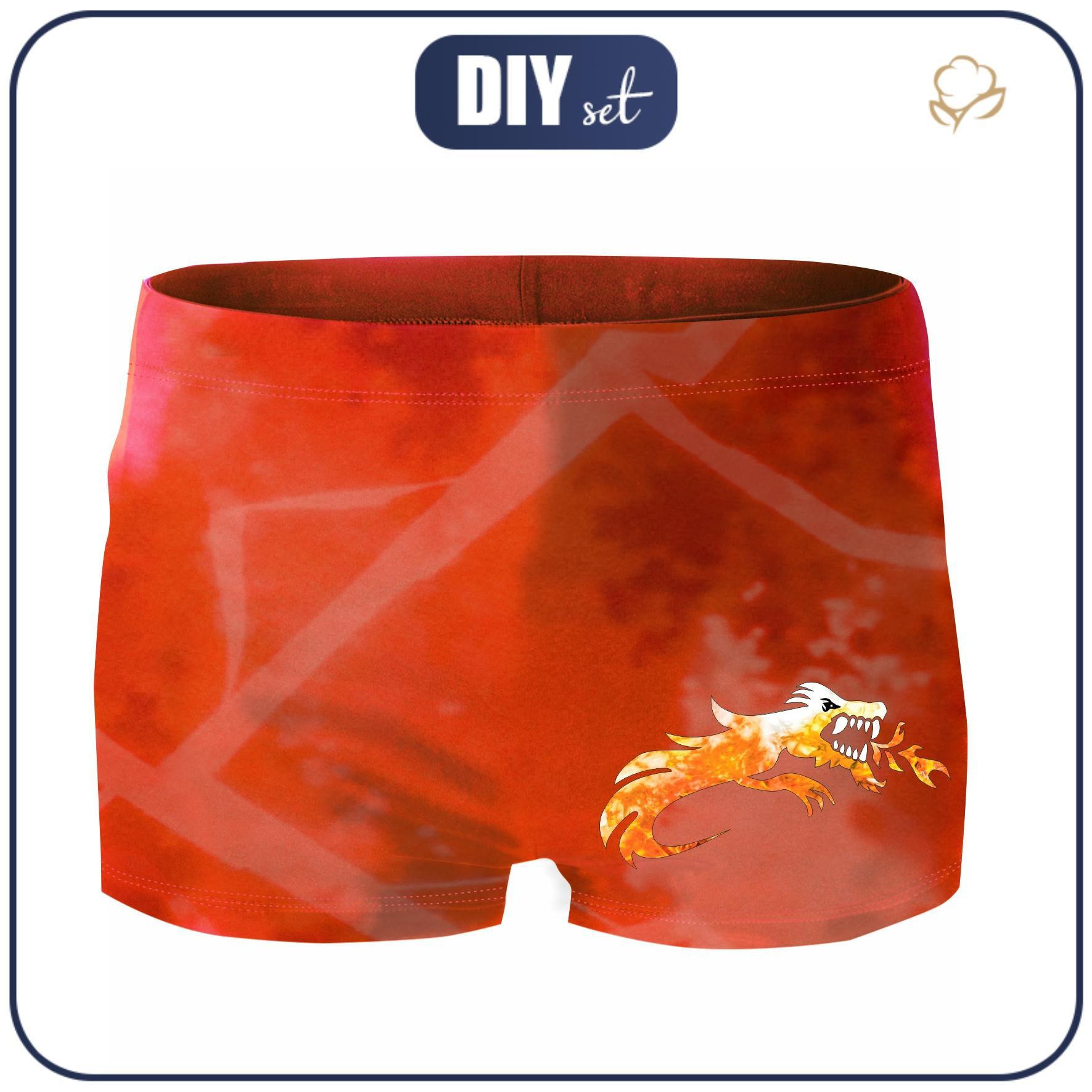 Jungen Badehose - ROT NINJA 134-140