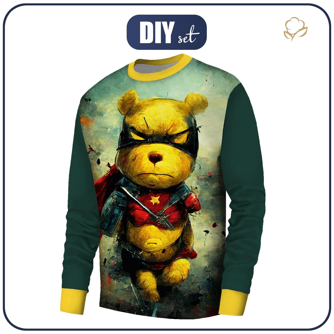 BASIC HERREN SWEATSHIRT (OREGON) - BAD BEAR - Nähset