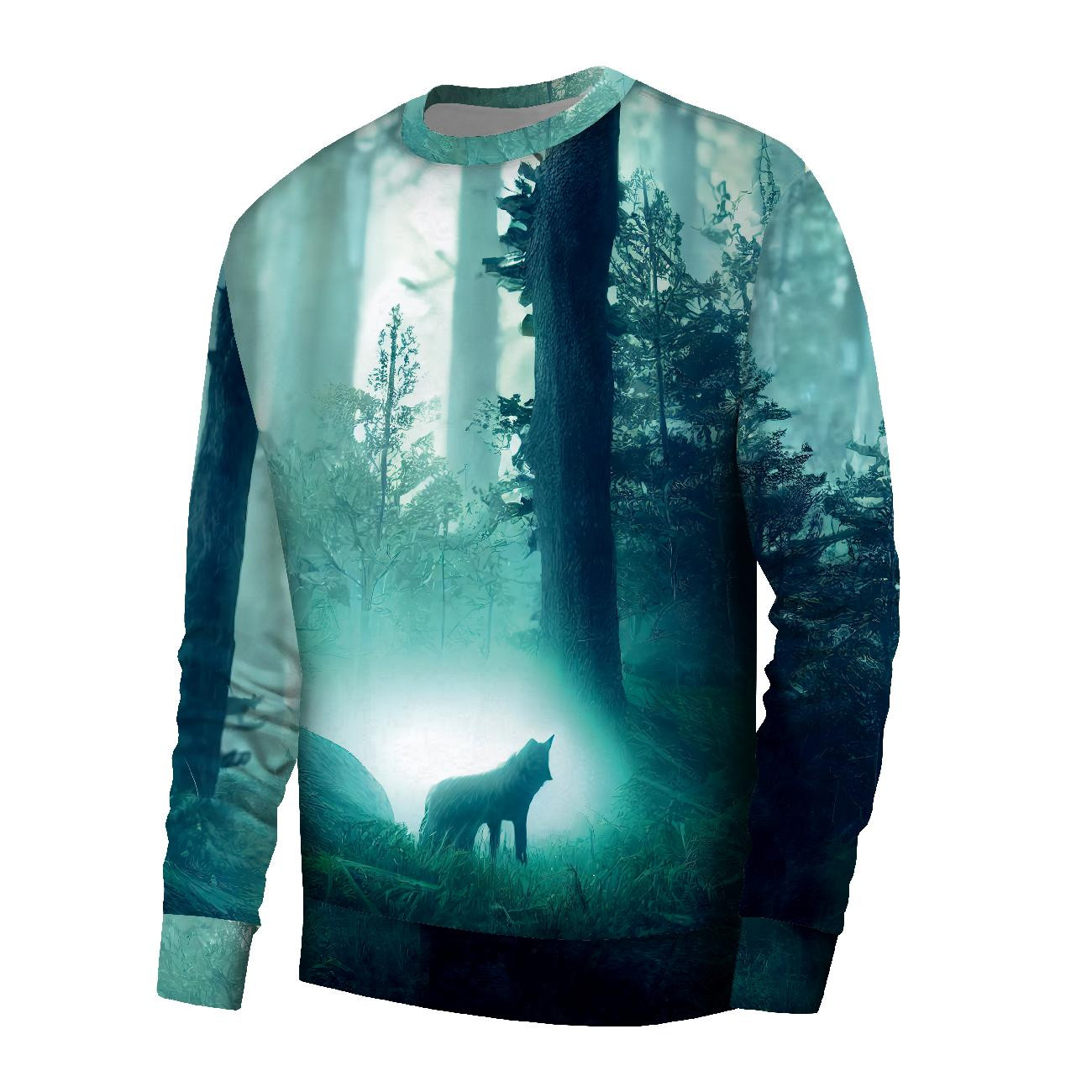 BASIC HERREN SWEATSHIRT (OREGON) - MISTY WOLF - Nähset