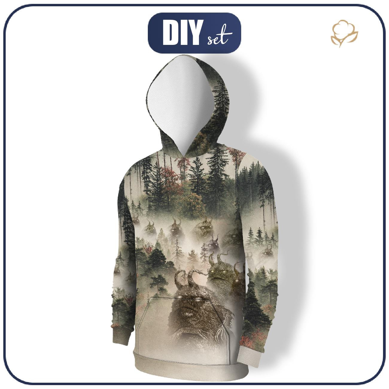 HERREN HOODIE (COLORADO) - WĘDROWCY LOSU BIESTER - Nähset