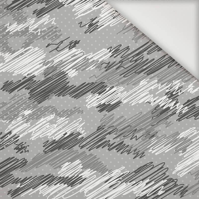 CAMOUFLAGE - Kritzelei / grau - Nylonstoff PUMI