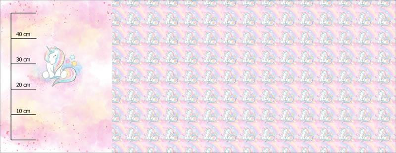 EINHORN (WUNDERLAND) - SINGLE JERSEY panoramisches Paneel (60cm x 155cm)