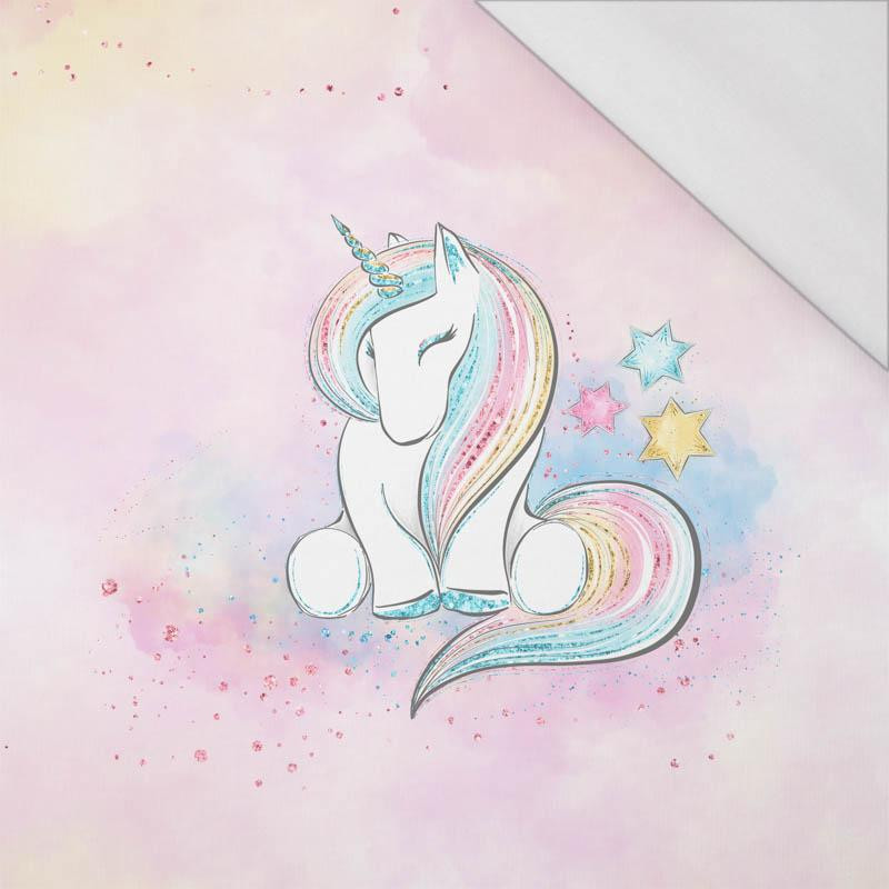 EINHORN (WUNDERLAND) - SINGLE JERSEY panoramisches Paneel (60cm x 155cm)