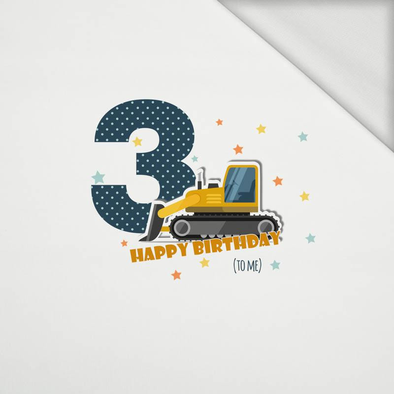 3. GEBURTSTAG / BULLDOZER - Paneel Sommersweat 