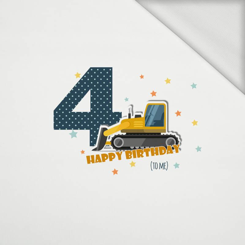 4. GEBURTSTAG / BULLDOZER - Paneel Sommersweat 