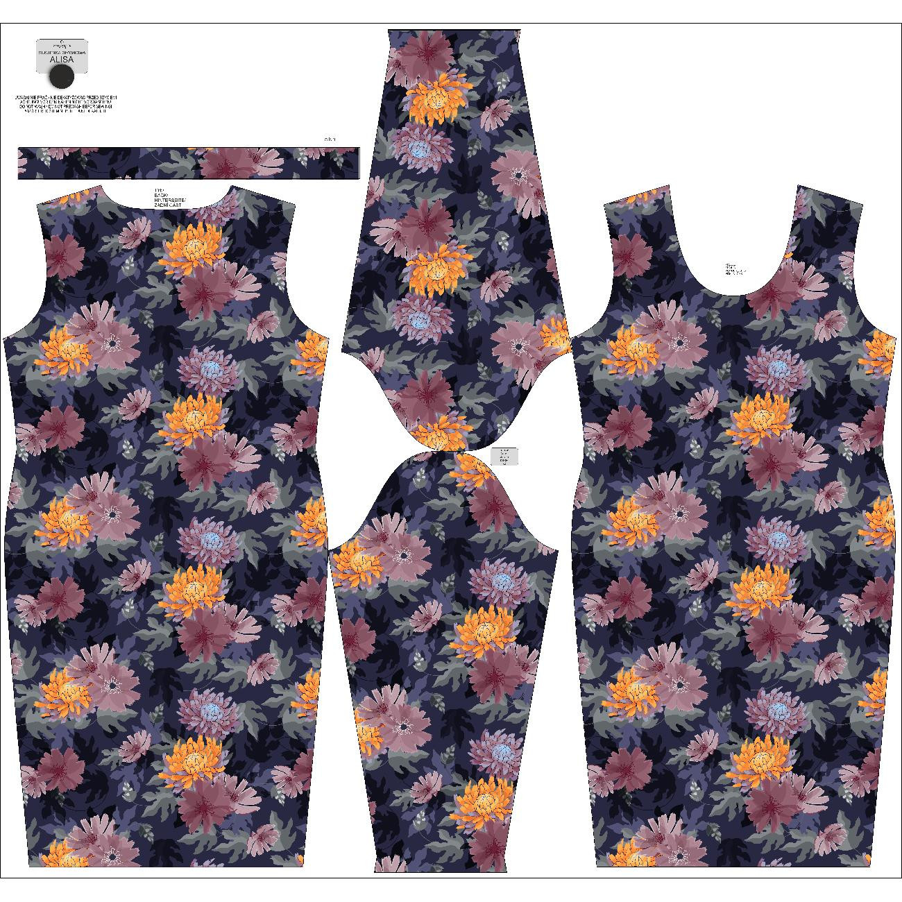 BLEISTIFTKLEID (ALISA) - FLORAL AUTUMN M. 4 - Nähset