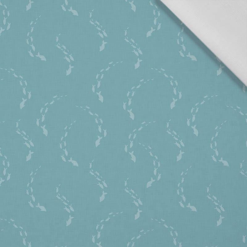 FISCHSCHWARM M.2 (BLAUER PLANET) - Baumwoll Webware