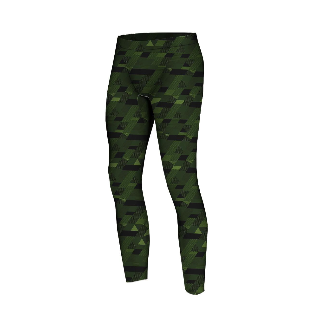 HERREN THERMO LEGGINGS (JACK) - GEOMETRISCHER CAMOUFLAGE M. 1 - Nähset