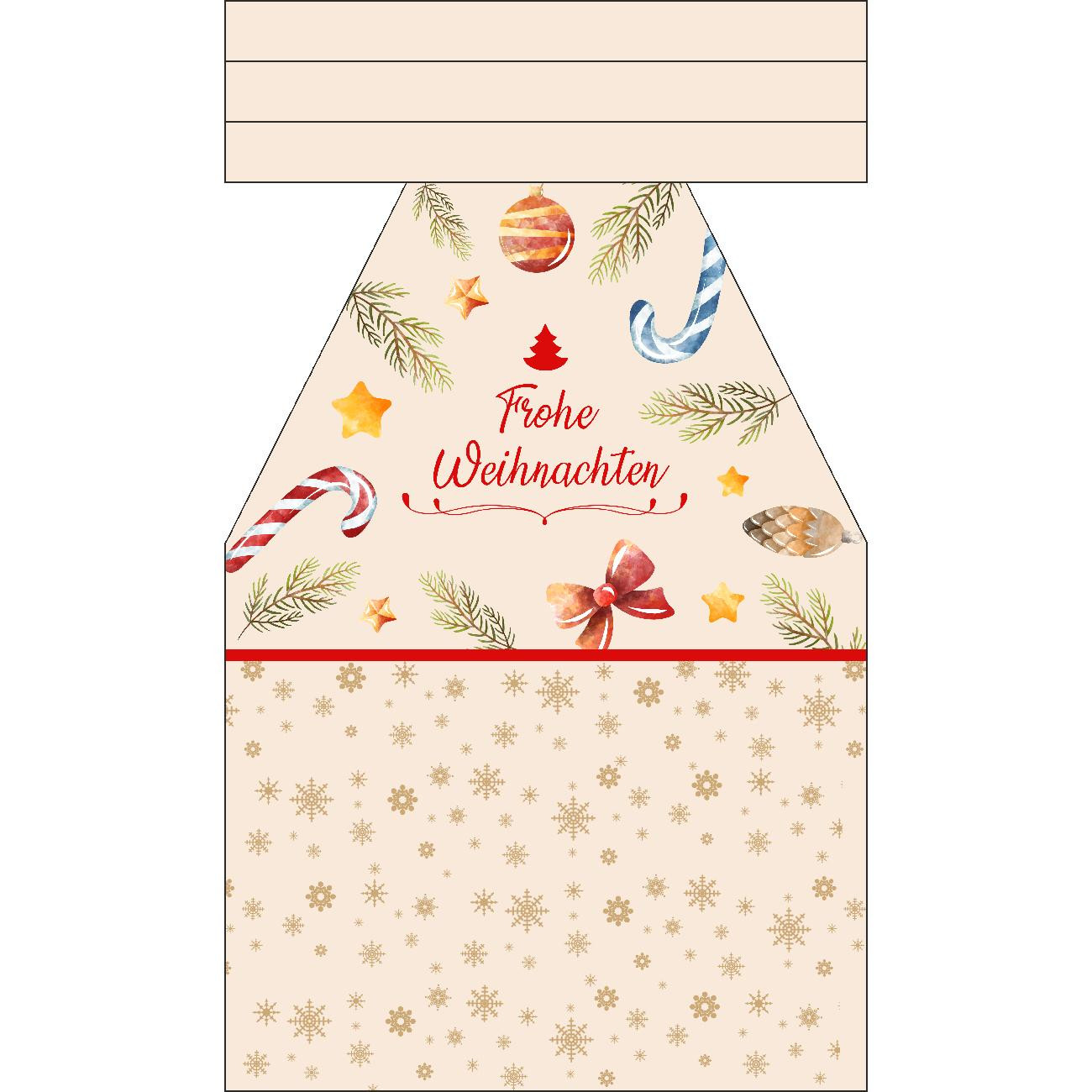 Weihnachtsschürze - Frohe Weihnachten / VÁNOČNÍ DEKORACE