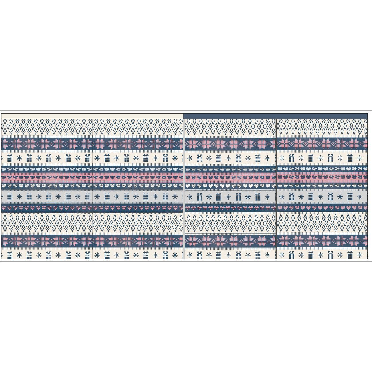 Geschenkbeutel - NORWEGISCHES MIX m. 2 (NORWEGISCHE MUSTER) - Nähset 