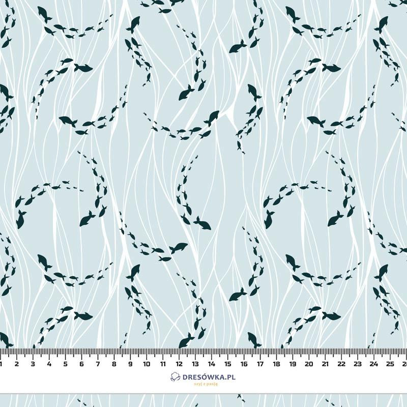 FISCHSCHWARM/ Seetangs (BLAUER PLANET) - Baumwoll Webware