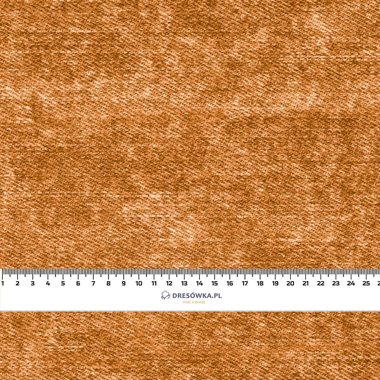 100cm VINTAGE LOOK JEANS (karamell) - leichte Maschenware angeraut