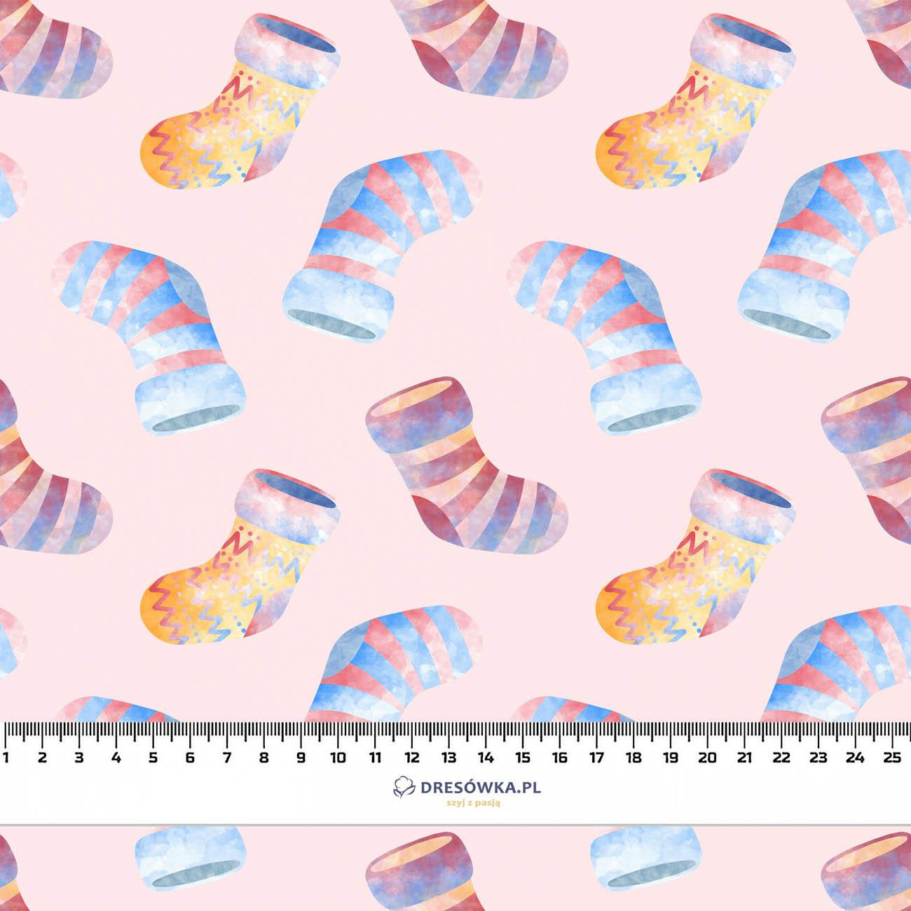 BUNTE SOCKEN (WEIHNACHTSRENTIERE) - Hydrophober angerauter Wintersweat