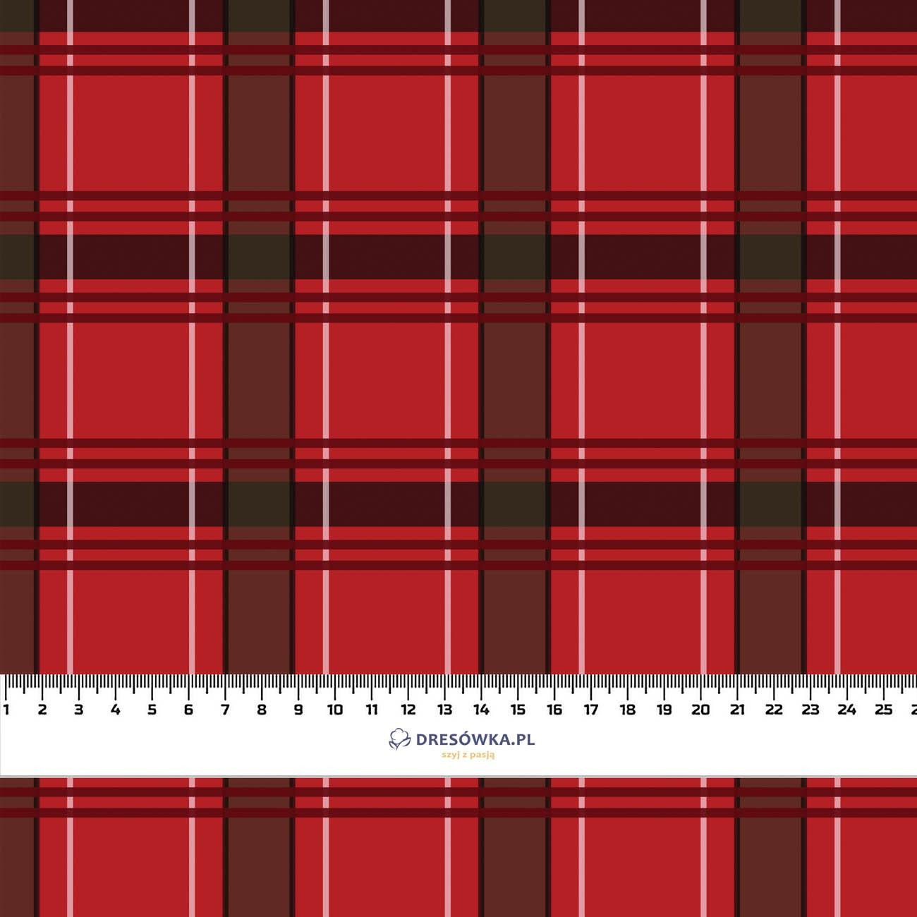 KARO MS. 5 / rot - Webware für Tischdecken