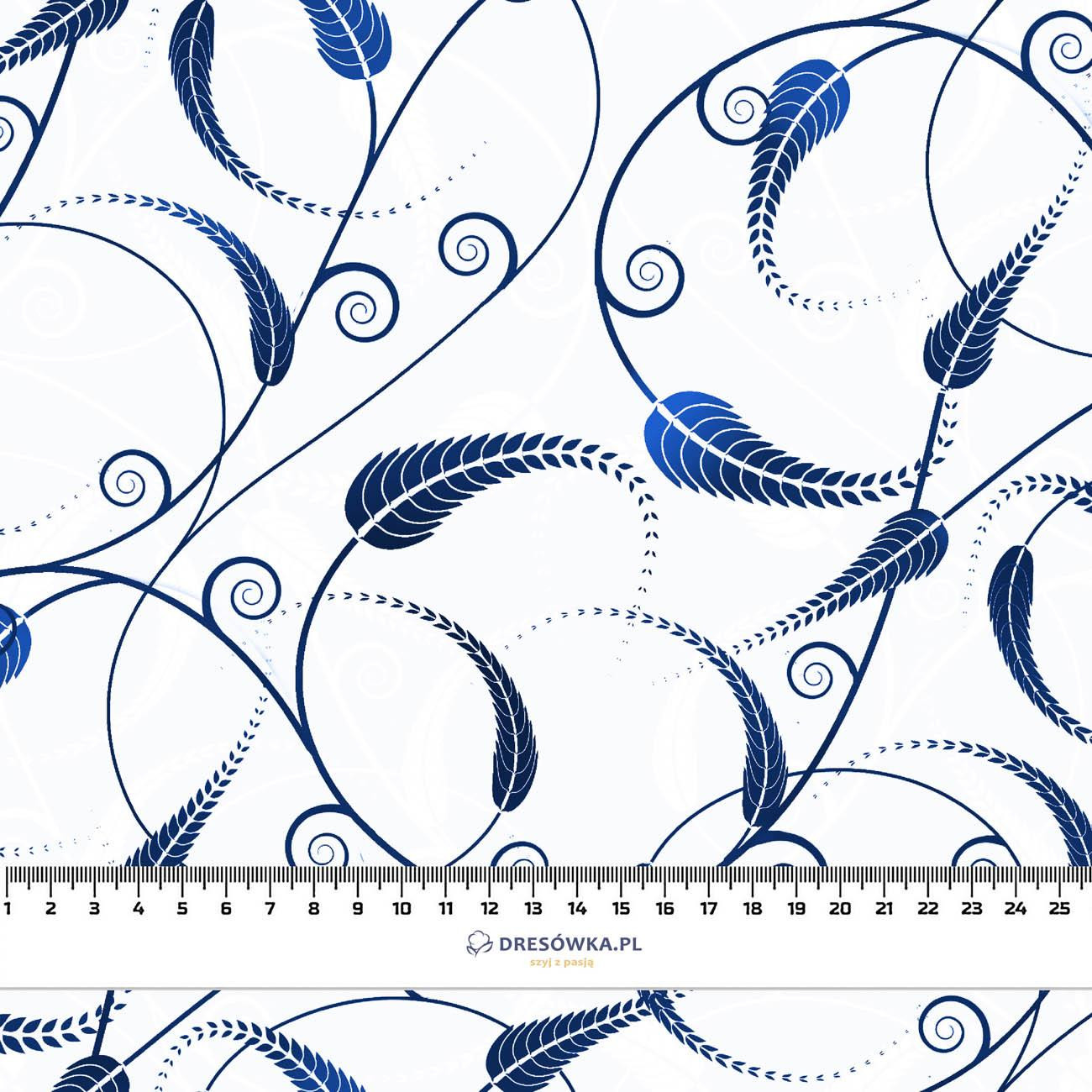 BLÄTTER Ms. 5 (classic blue) - Viskose Webware