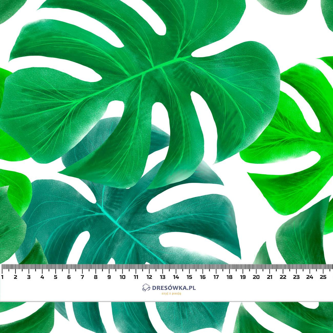 MONSTERA Ms. 1 (grün) - Viskose Webware