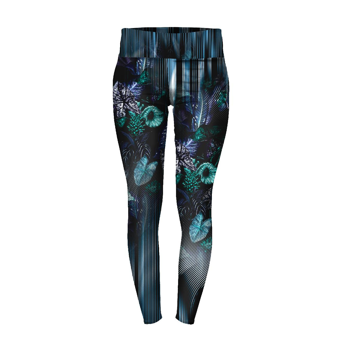 DAMEN THERMO LEGGINGS (GRETA) - DARK JUNGLE - Nähset