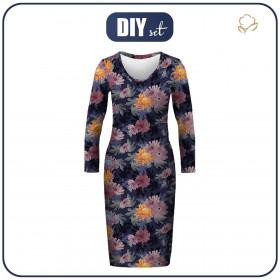 BLEISTIFTKLEID "ALISA" (XL) - FLORAL AUTUMN M. 4 - Nähset 