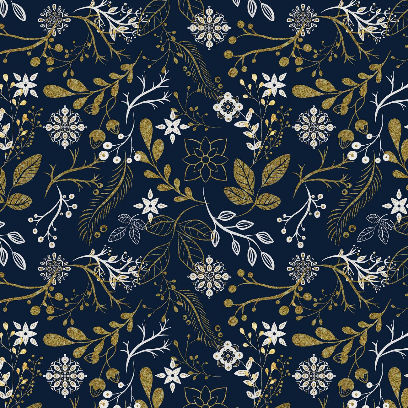 FOLK FLORAL M. 1 / gold (FOLK WALD)