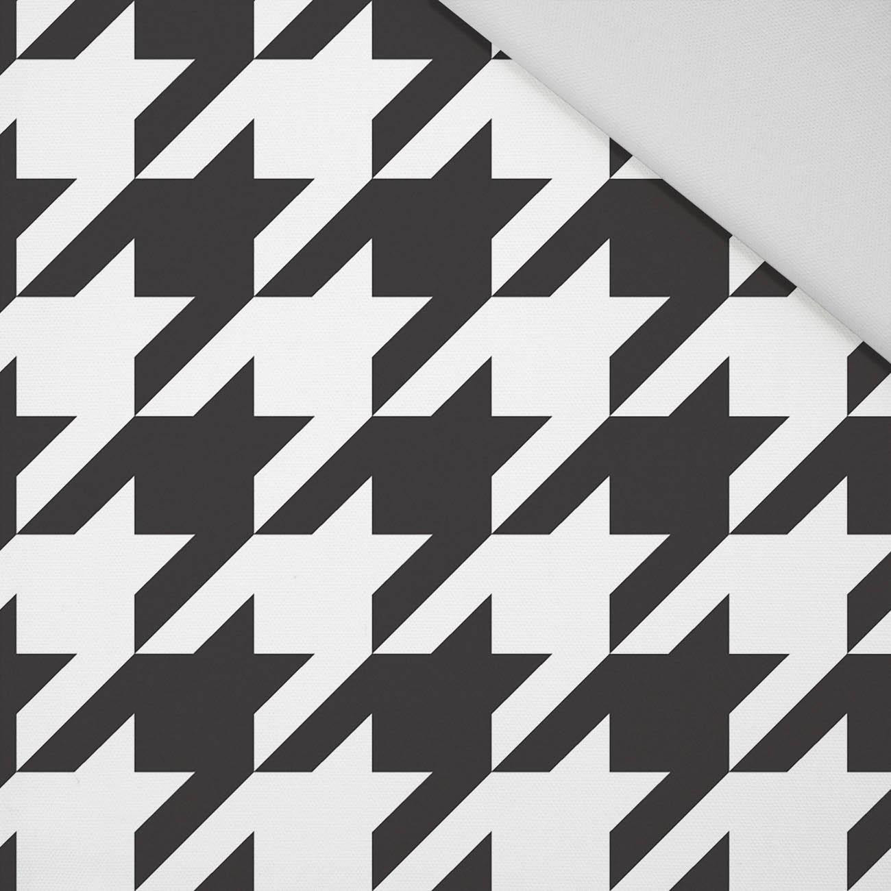 SCHWARZER HAHNENTRITT (groß) / WEIẞ - HOME DECOR PREMIUM Webware