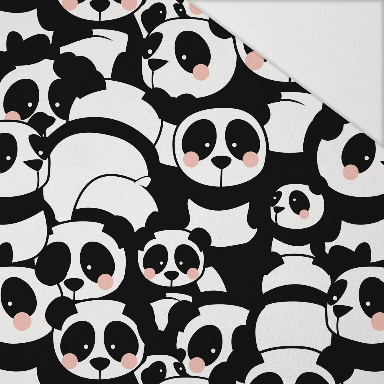 PANDAS / rosa - Hydrophober angerauter Wintersweat