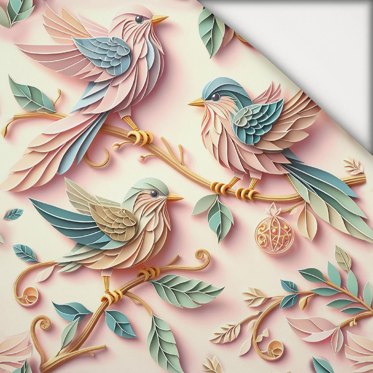 PAPER BIRDS - leichte Maschenware angeraut