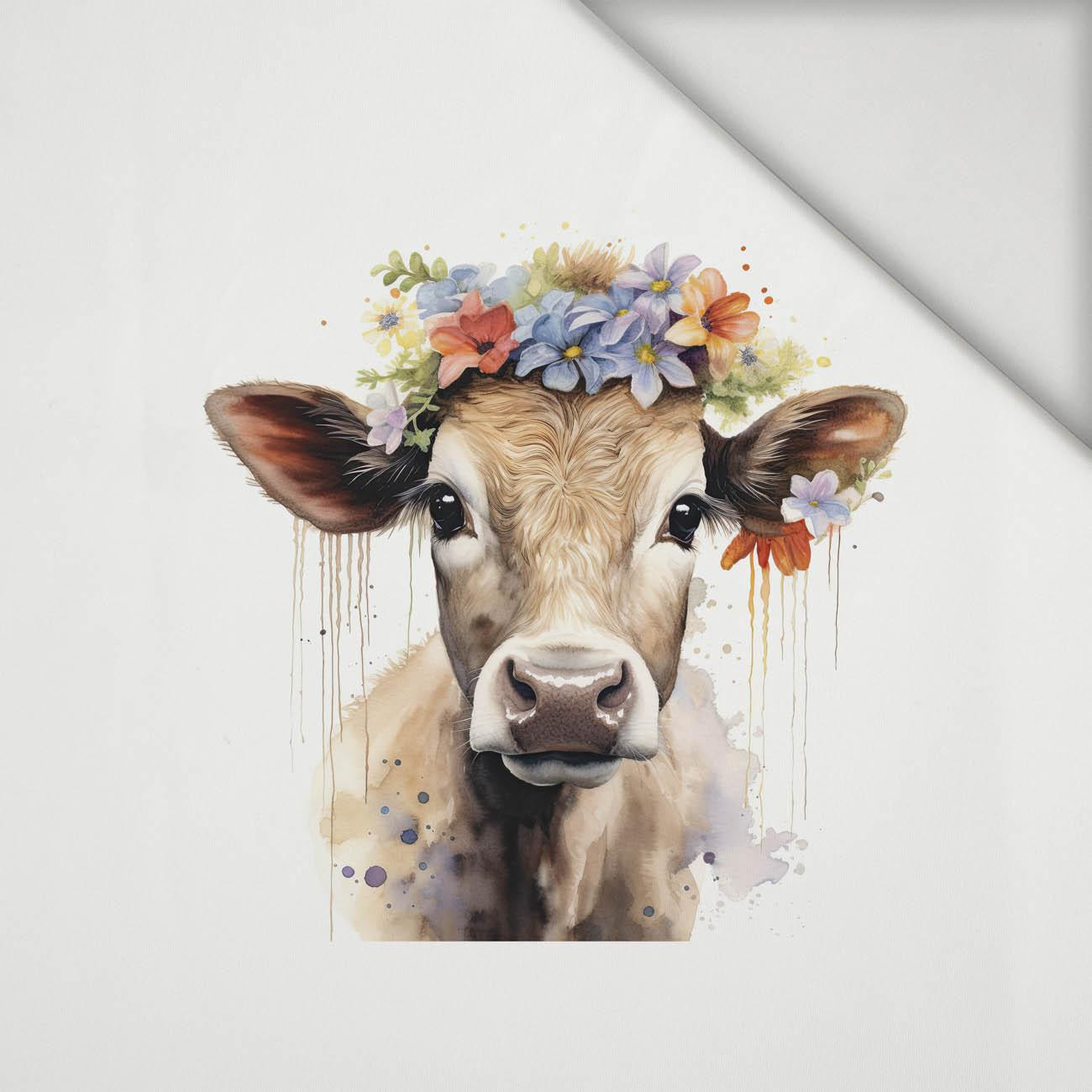 WATERCOLOR COW - Panel (60cm x 50cm) Lycra 300g